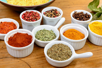 assortment of Indian spices