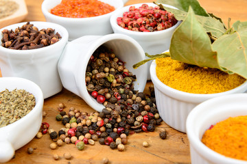 assortment of Indian spices