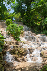 Fototapeta na wymiar Jamaica. Dunn's River Falls.