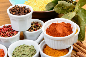 several Indian spices