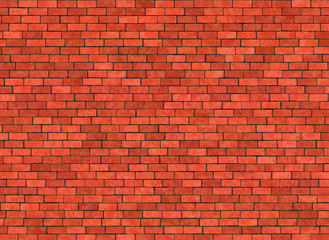 Fototapeta na wymiar hi-res red small brick wall pattern