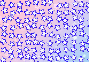 many white stars background. holiday symbol