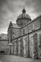 Obraz premium Poland - Plock. Black and white.