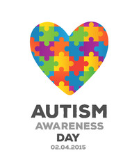 Autism awareness design vector