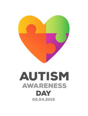 Autism awareness design vector