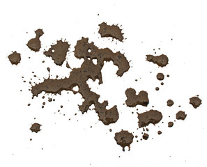 Texture clay on white background