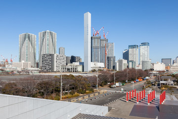 Obraz premium 晴海 東京オリンピック選手村予定地