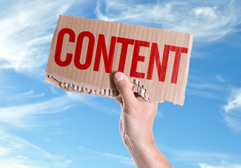 Content card with sky background