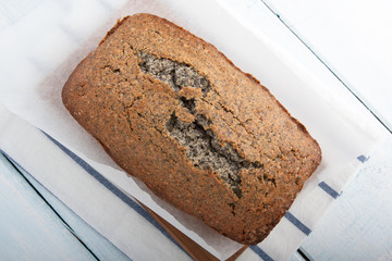 Delicious poppy seed cake.