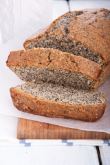 Delicious poppy seed  cake slices.