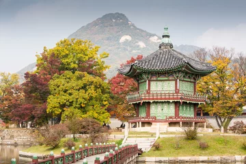 Photo sur Plexiglas Temple Gyeongbokgung Palace in Autumn