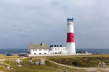 Fototapeta na wymiar Lighthouse Portland Bill Isle of Portland Dorset England UK