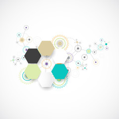 Obraz premium Abstract technological background.