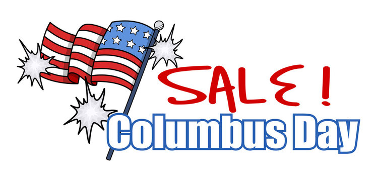 Columbus Day Sale Banner
