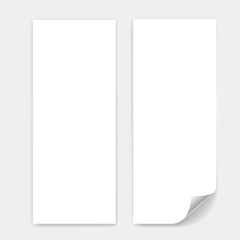 Blank trifold paper sheet