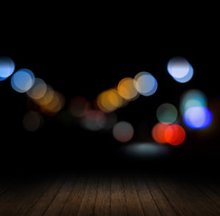 City blurred bokeh