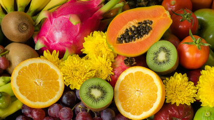 Fruits and vegetables for healthy