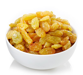Bowl of raisins