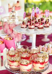 cupcakes and tiramisu glasses