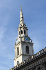 Detail of the steeple and clock