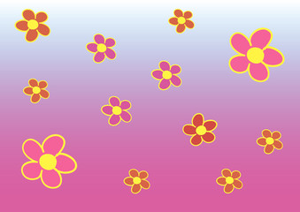 Fototapeta na wymiar Pink flowers