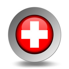 Medical Symbol. Emergency Icons Red Set