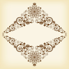 vector vintage floral  background