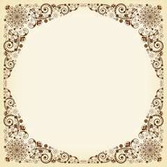 vector vintage floral  background