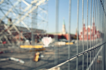 Naklejka premium Moscow Red Square repair restoration views