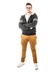 Fototapeta premium Fashionable hoodie boy