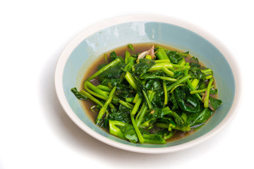 Stir fried kale vegetables