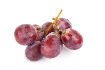 grapes isolated on over white background