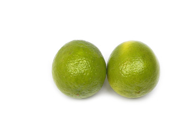 lime fruit isolated on white background