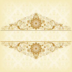 vector vintage floral  background