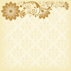 vector vintage floral  background