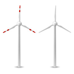 wind turbine isolated vector