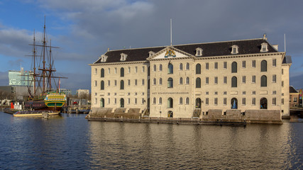 Fototapeta na wymiar Maritime museum Amsterdam
