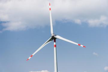White Wind Turbine