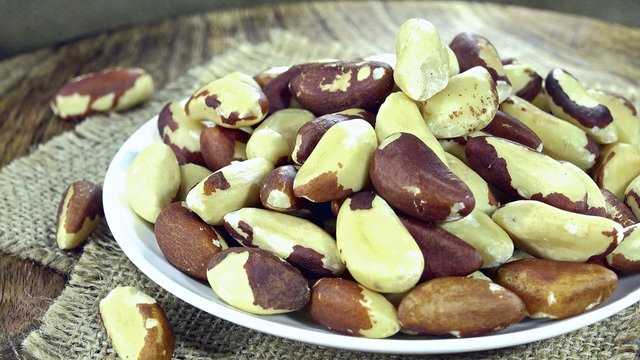 Rotating Brazil Nuts (seamless loopable 4K UHD footage)