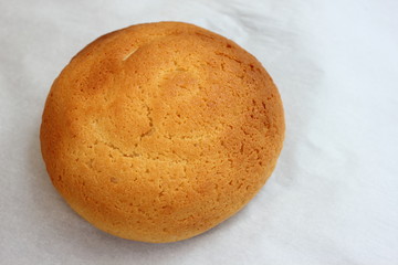 onef of a Mexican bun on white
