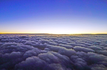Fototapeta na wymiar above the clouds
