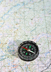 The magnetic compass and topographic map.