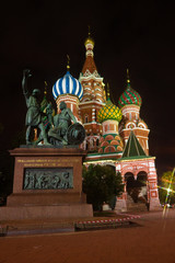 Fototapeta na wymiar Temple of Basil Blessed Moscow