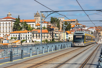 Naklejka na ściany i meble Metro in Porto, Portugal