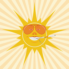 sun and cigarette