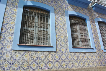 Kacheln am Haus in Sao Luis