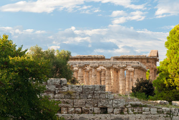 Fototapeta premium Greek temples in Paestum