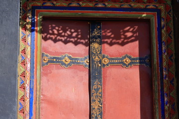 Red door-Drepung monastery. Lhasa-Tibet-China. 1196