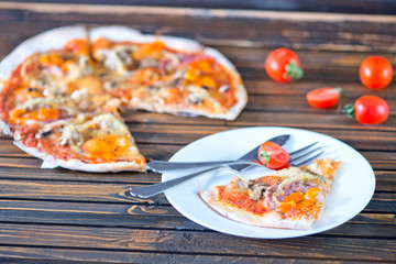 fresh pizza