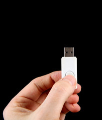 USB Drive in the Hand